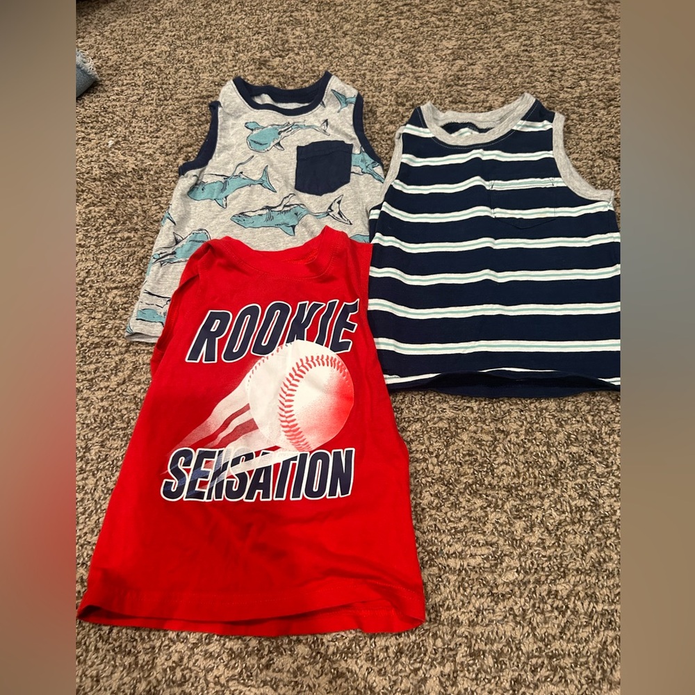 3 tank tops size 2t.